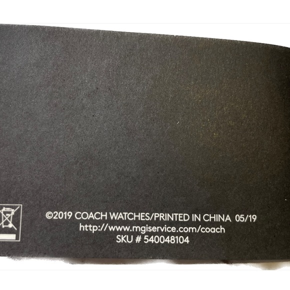 COACH PARK WOMAN WATCH 34MM
PALEROSE GOLD IONIC PLATED
STAINLESS STEEL W CRYSTAL - Picture 16 of 16